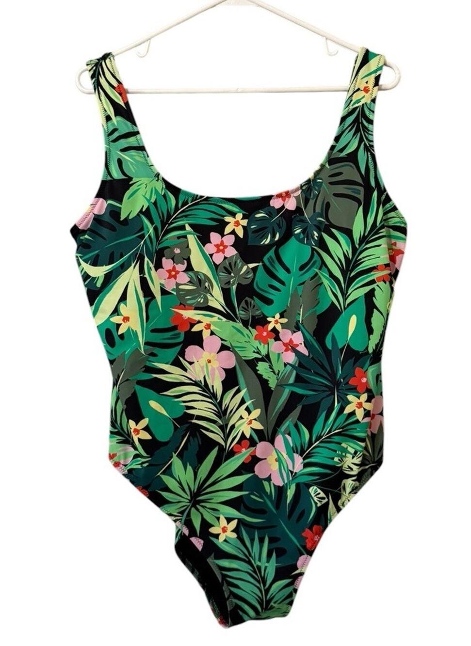 Victoria Secret Pink‎ Women Size XXL Hawaiian Tropical Floral One Piece Swimsuit